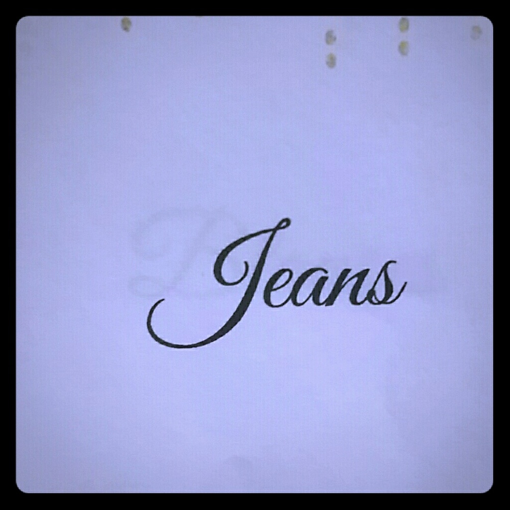 Different colored jeans